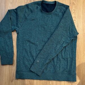 lululemon athletica Men's Engineered Warmth Crewneck- Teal